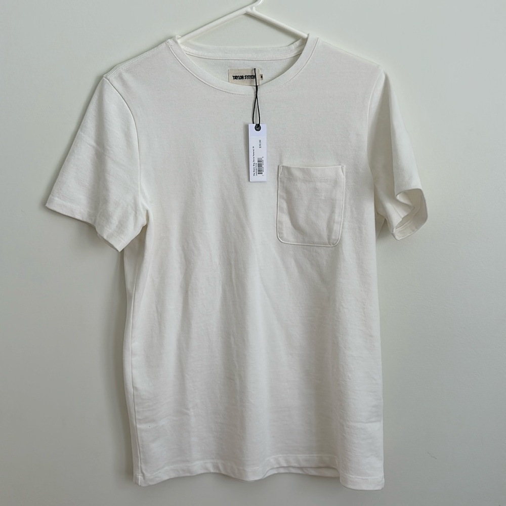 Taylor Stitch The Heavy Bag Tee in Natural Size 38